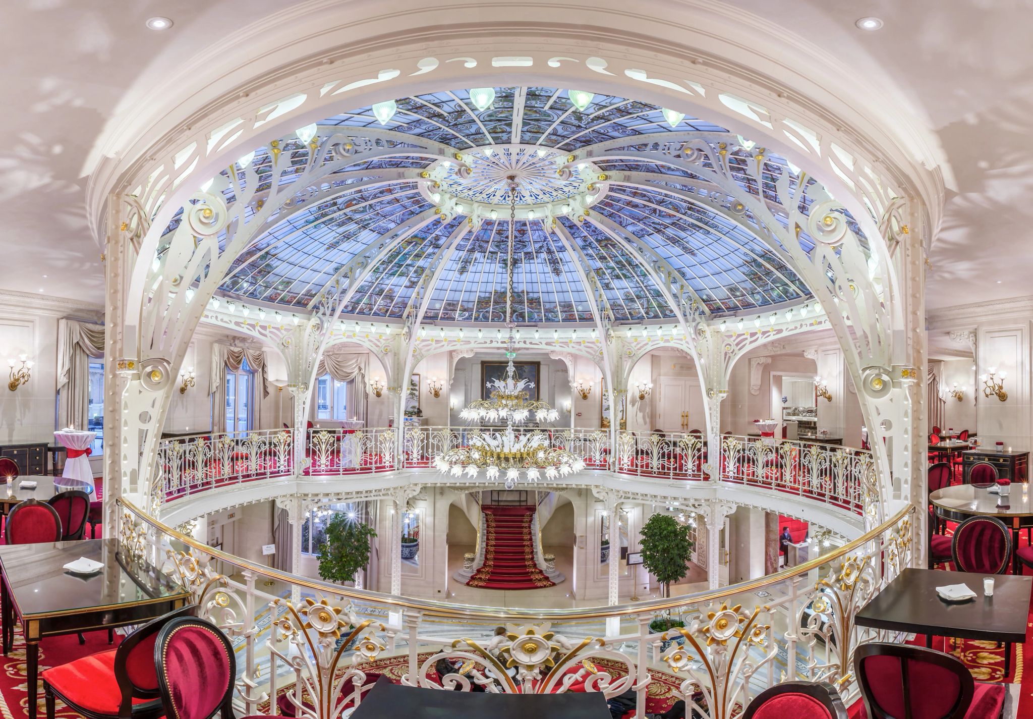 decoraçao classica – belle epoque – alta gastronomia - vitrais - restaurante no mezanino