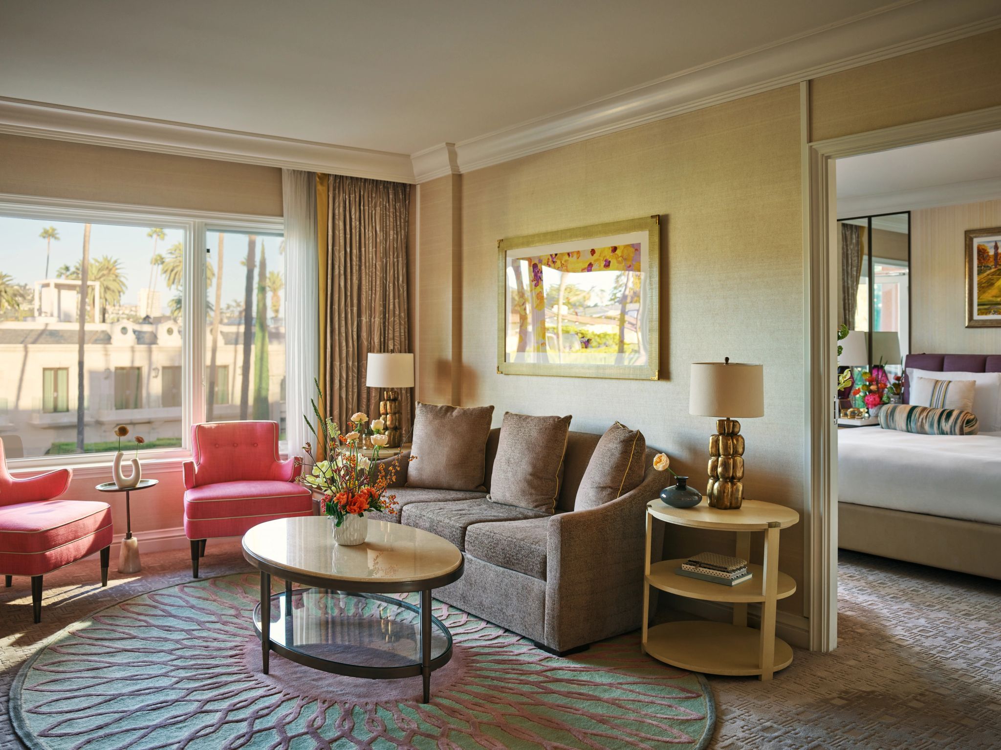 Junior Beverly Hills Suite suite com sala - sala de estar - sala moderna