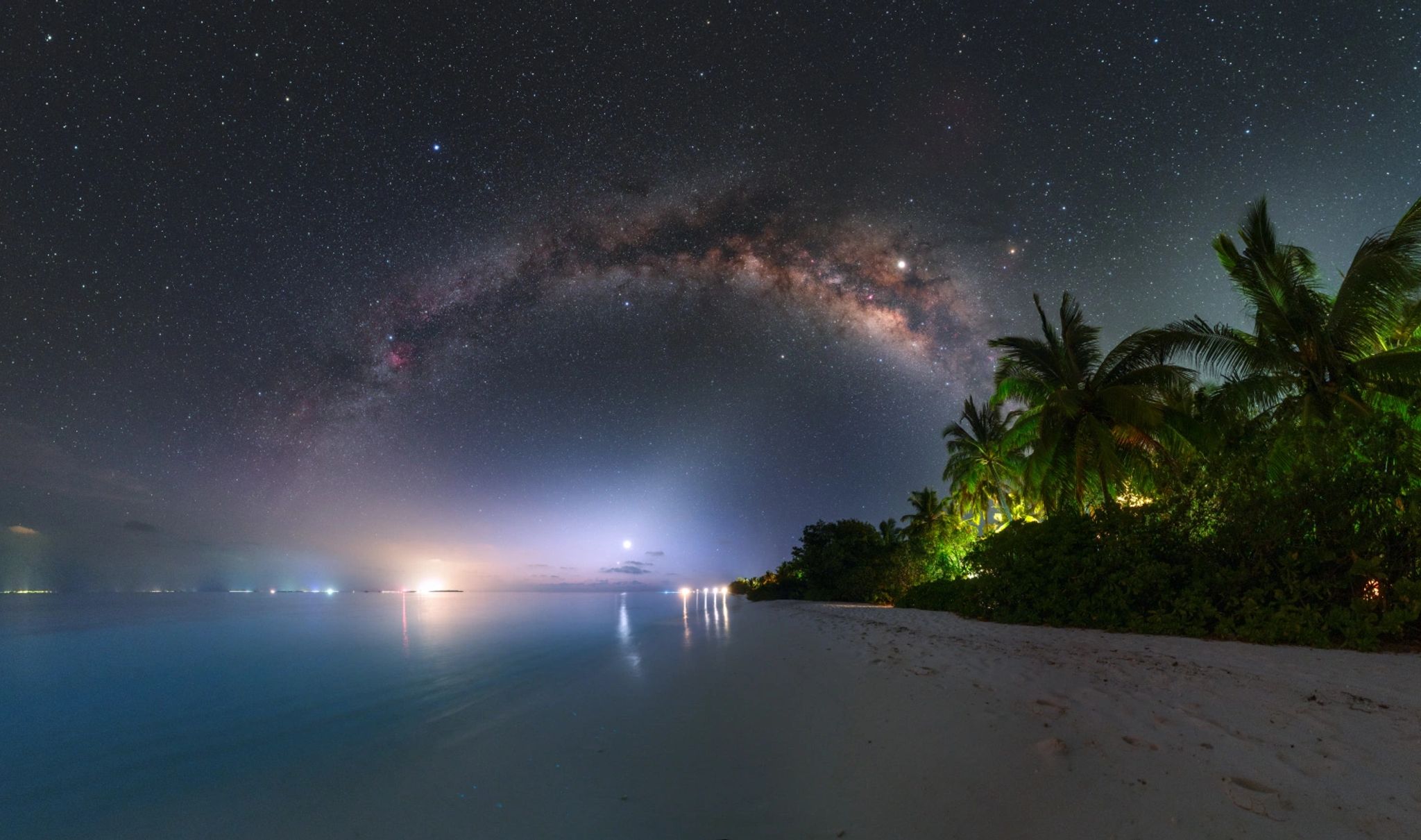 Soneva Fushi Planetas Vênus e Mercúrio evento astronomico noturno - observacao estrelas - jantar tematico